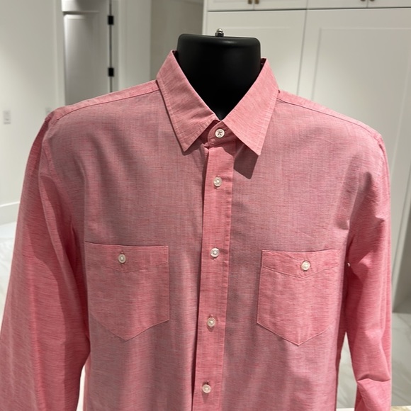 Men's Pink Dress Shirt - Picture 2 of 6